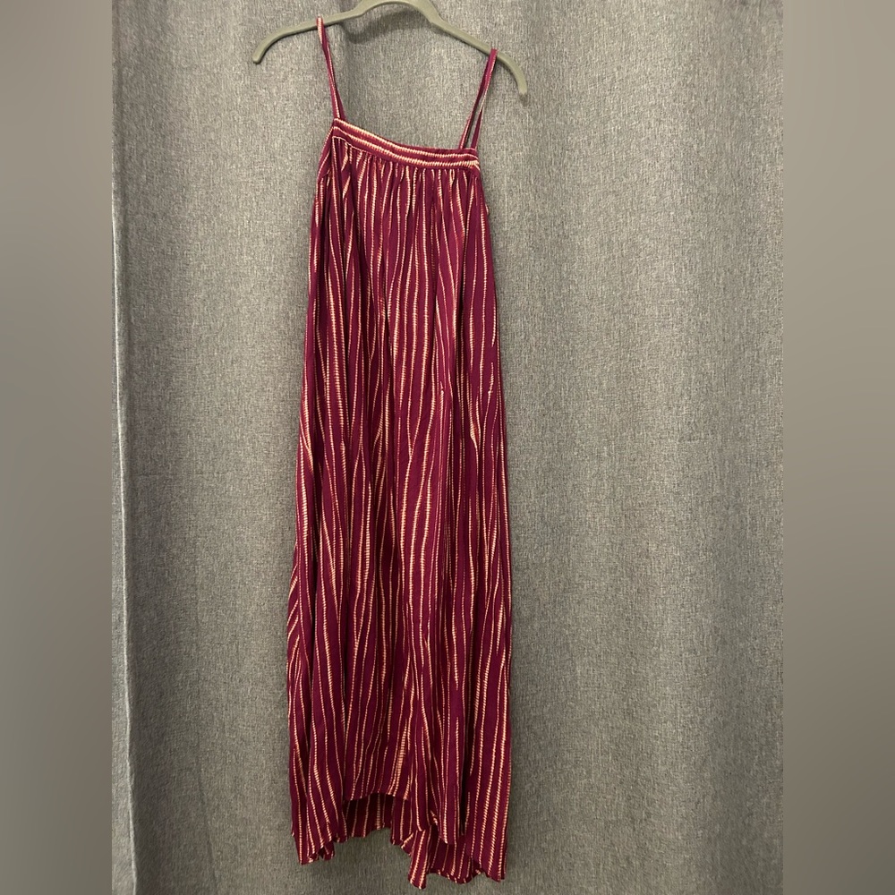 Spaghetti Strap Printed Midi Dress